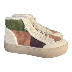 RocketDog Women’s Flair Patchwork Corduroy Platform Sneakers Size-10